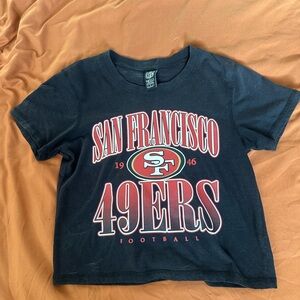 San Francisco 49ers Crop T-shirt Baby Tee Y2K Top Size Small